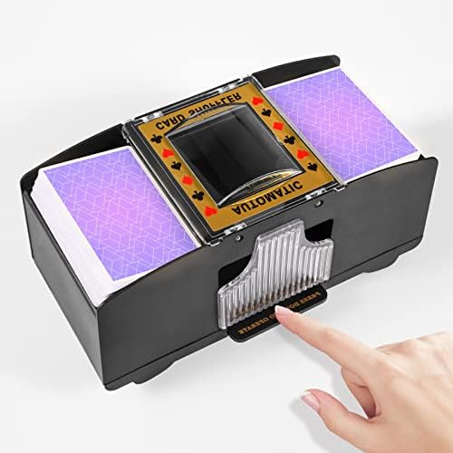 FEIERYA Automatic Card Shuffler 2 Deck,Playing Card Shuffler Electric for UNO Poker Card Game