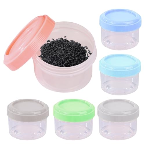 Contenedor para aderezos para ensalada – PP 3,6 × 4,8 cm, recipientes para condimentos, sello antigoteo | Diseño apto para microondas, para almacenamiento de alimentos, soporte para dosis de porciones
