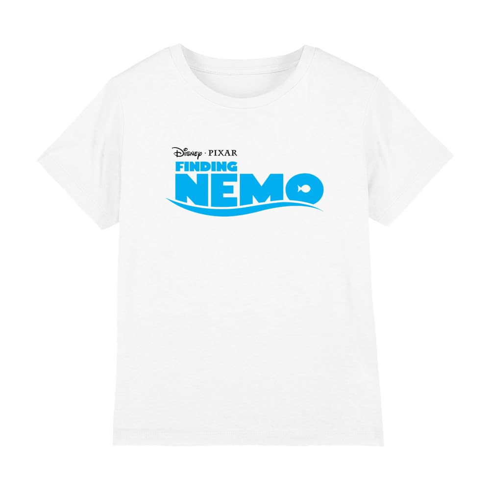 Disney Finding Nemo Logo Kids T-Shirt White 5-6 Years