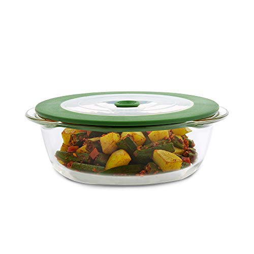 Borosil Glass Dish with Lid, 1pc, 1000ml, Transparent (B01MFGAQKE) Amazon Price History, Amazon Price Tracker