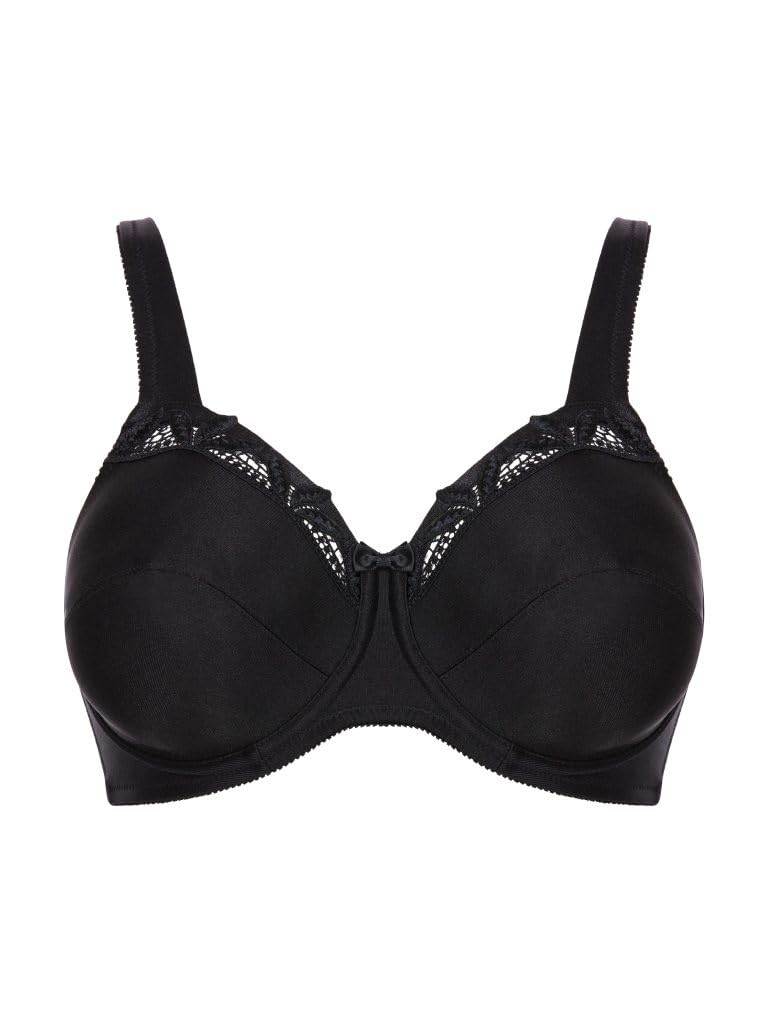 Felina 527-6 Women's Melina Natural Beige Embroidery Underwired Support Coverage Full Cup Bra