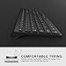 Rechargeable Wireless Keyboard and Mouse Combo- J JOYACCESS 2.4G Compact Quiet Slim Wireless Keyboard Mouse Combo for Laptop,PC,Desktop,Computer,Windows- Black