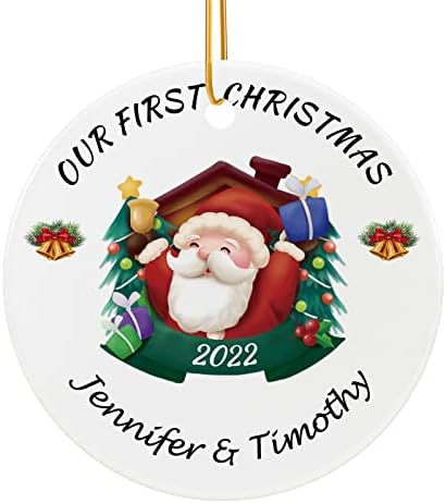 Personalized Photo Christmas Ornaments, Christmas 2022 Decoration, Christmas tree decorations baubles, Customized Ceramic Xmas Tree Decor, Gift for Kids, Adults, Family, Friends, Loves by iDIY
