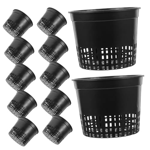 UKCOCO 12pezzi Vasi in Rete Plastica Per Coltivazione Cestini Per Piantagione Vasi Da in Rete Piccoli Contenitori Per Piante Per Vivaio Idroponici