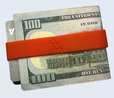 44 Rubber Silicone Money Bands for Cash & Cards (3), Wallet Money Clip Alternative (Red) - Image 3