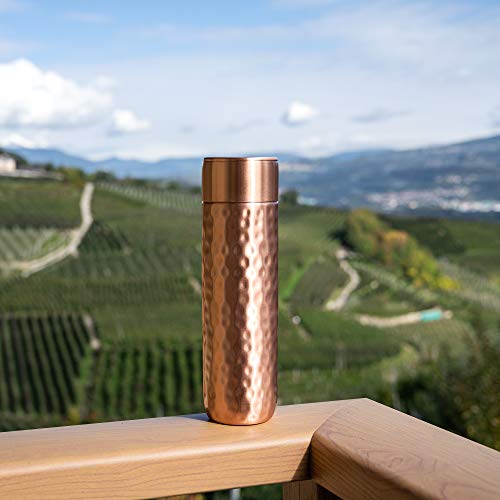 Kosdeg Copper Water Bottle - 16Oz Hammered Vintage Modern Design thumb #8