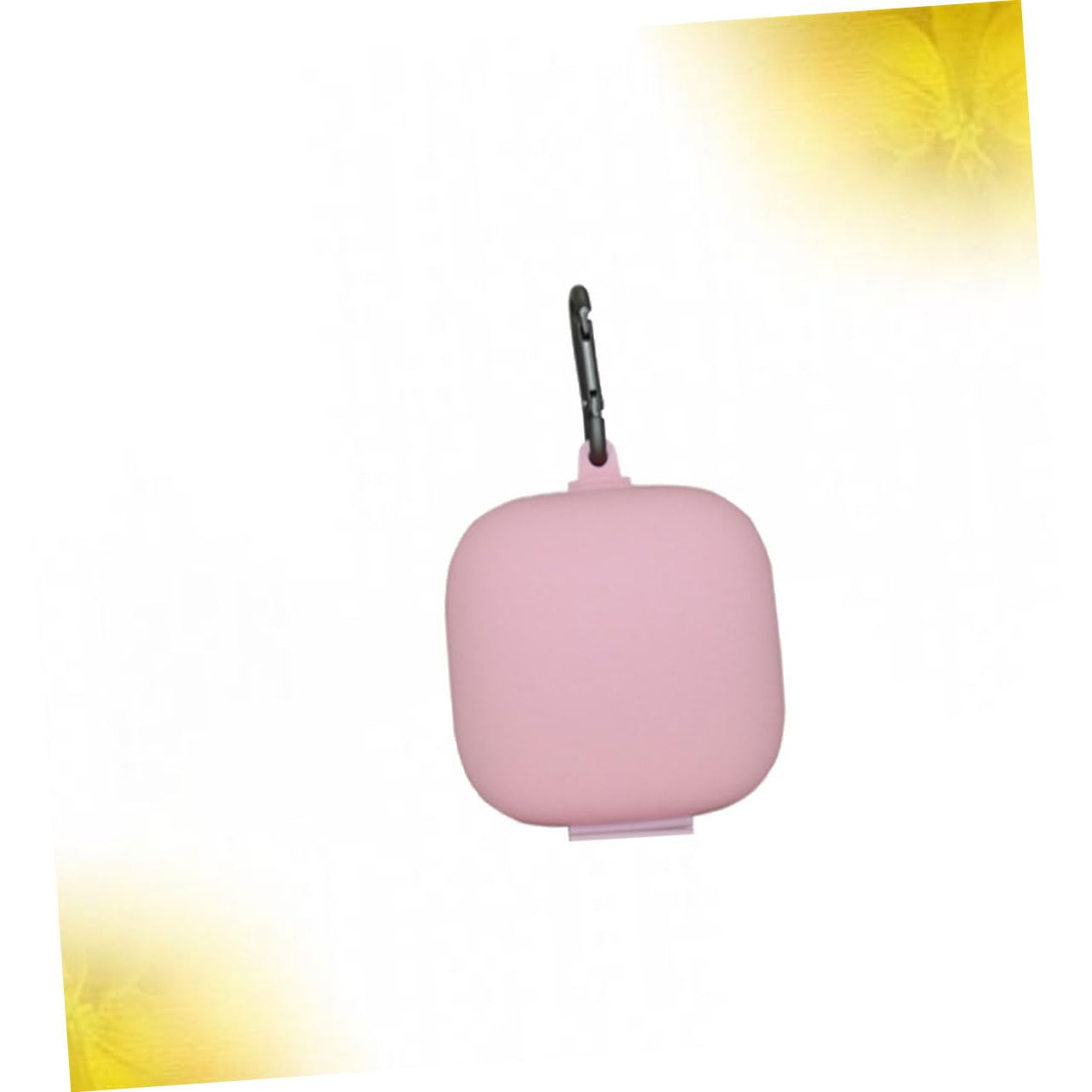 DOITOOL 3piezas Caja De Protección para Auriculares Inalámbricos Funda De Silicona y Hebilla Metálica Compatible Pro Color Rosa