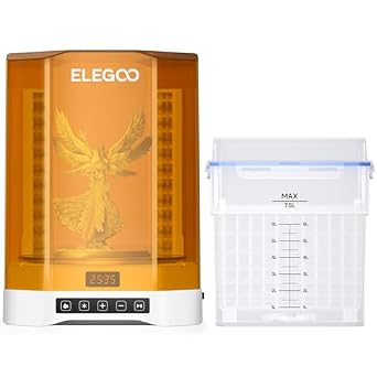 ELEGOO Mars 5 Ultra MSLA 3D Printer and ELEGOO Mercury Plus V3.0 Wash and Cure Station