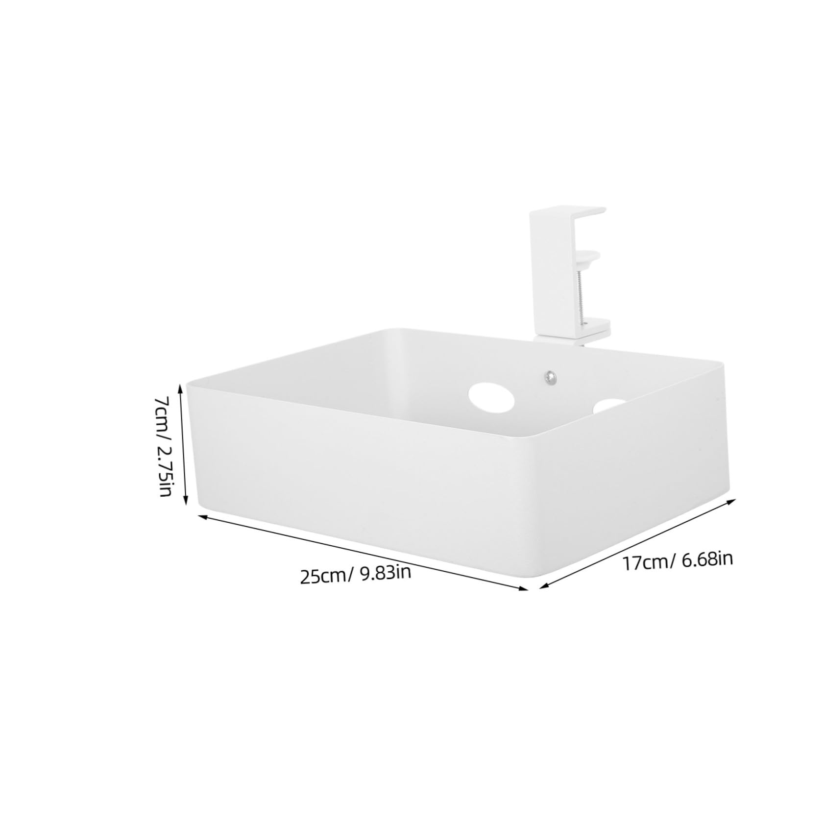 VILLCASE Cestino Portaoggetti in Metallo Organizer Multiuso per Piccoli Spazi con Manico per Facile Trasporto per Cucina Bagno e Dispensa