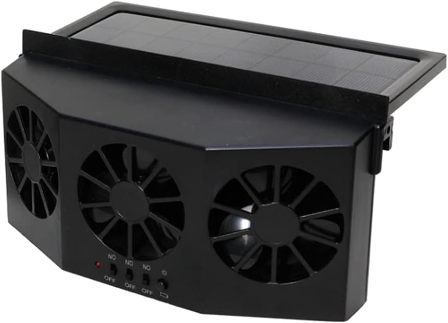 JZENZERO Solar Power Car Fan,Car Ventilator Exhaust Fan,Car Air Conditioner Solar Cooling Fan Auto Truck Vehicle Cooler Energy Saving Car Radiator for Car,Eliminate Odor,Cooling : Electronics