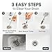 Pomyter 30 Inch Drain Snake Hair Clog Remover, Stainless Steel Drain Auger Hair Removal Tool with Anti-Break Design - Sink Pipe Cleaner for Shower, Bathroom Sink and Bathtub (5 Pack)