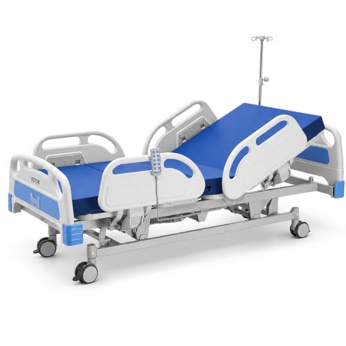 VEVOR Krankenhausbett Elektrisch, 5 Funktionen Pflegebett, mit Trendelenburg...