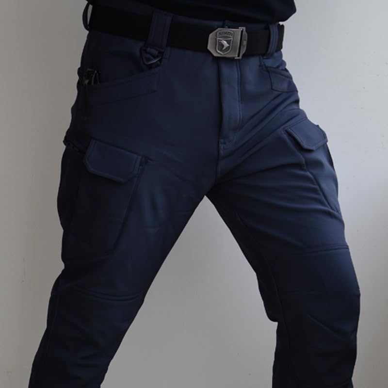 Image of Tactical Camouflage Pants - Men's Soft Windproof Waterproof Fleece-Lined Outdoor Assault Pants