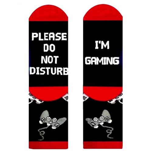 Engmoo Do Not Disturb Funny Gaming Socks Christmas Gift Stocking Stuffers...