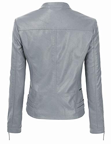 Women Jacqueline Designer Red, Beige, Blue, Gray, Black, Brown Real Lamb Leather Jacket2