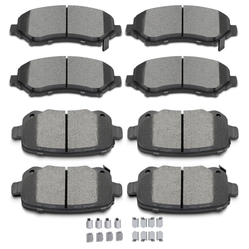 Ceramic Brake Pads Kits,SCITOO 8pcs Brakes Pads Set fit for ...