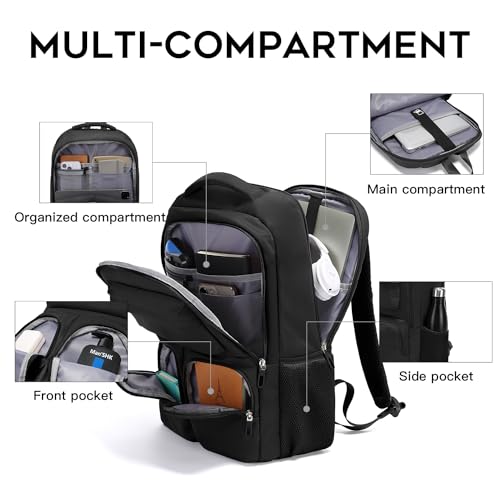 FUTURE AESTHETICS Travel Backpack for Women、men, College Backpack Bag, Hiking Backpack,Waterproof Carry On Backpack Business Backpack(black)3