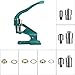 Hand Press Grommet Machine, Heavy Duty Industrial Grommet Eyelet Tool Kit Table Mount Rivet Press Hole Punch Tool with 3 Dies and 900 Grommets