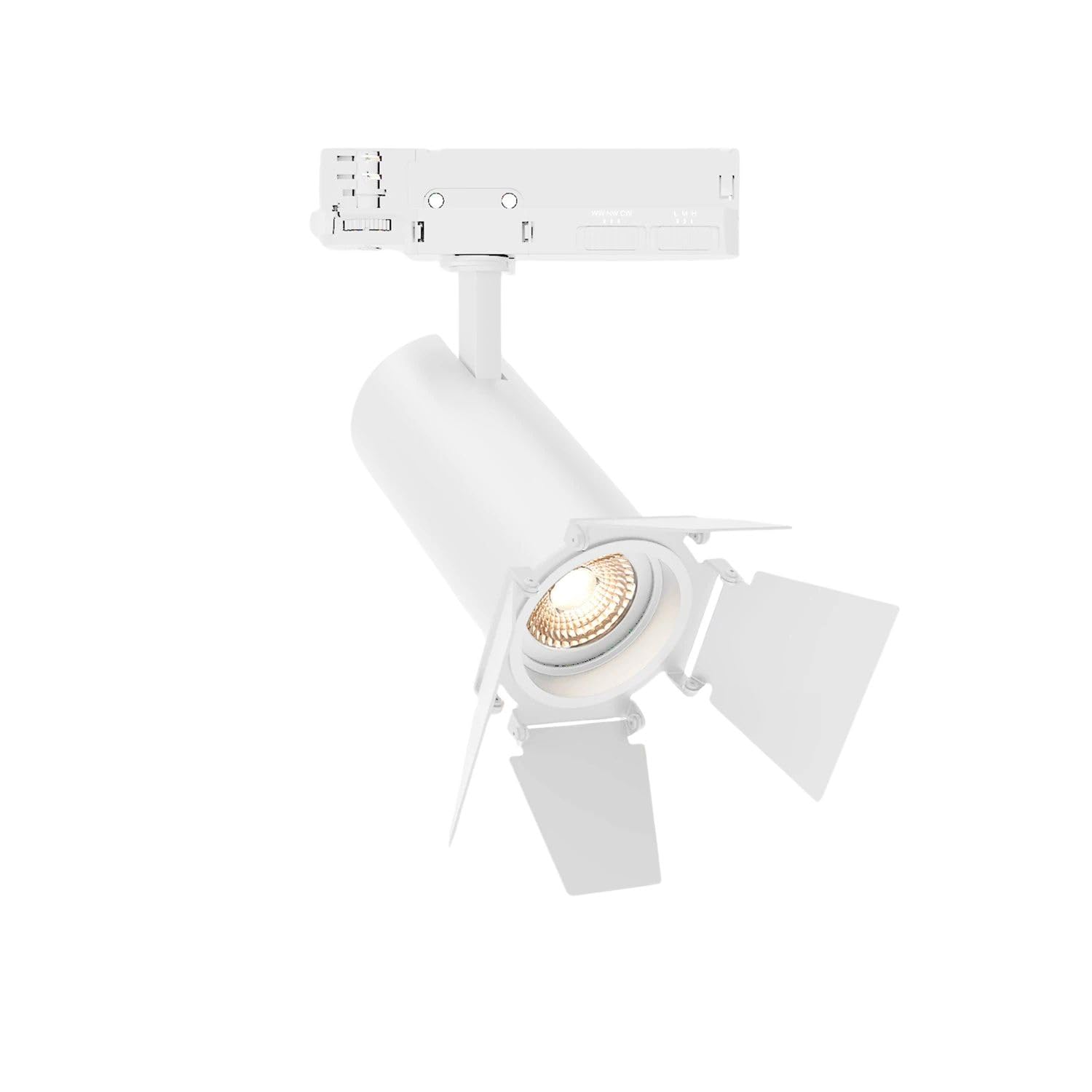 LEDKIA Foco Carril LED Trifásico 20W Fasano Cinema CCT Seleccionable Regula