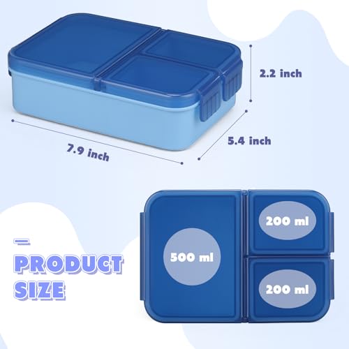Image of WyfKyd 2PACK Snack Box Container Set for Kids Adults Food Bento Lunch Box