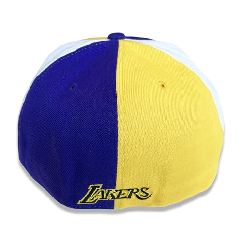 Gorra ajustada Mitchell & Ness Los Angeles Lakers miniatura 3