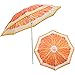 botle Sonnenschirm für den Garten Material Polyester/Stahl Farbe Orange Orangefarbenes Thema D 180 cm H 190 cm touristisch Strand leicht zusammenklappbar bremsfunktion Modern Funktionell