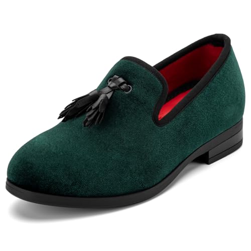 Image of Meijiana Boys' Formal Dress Slip-On Loafers - Tuxedo Shoe for Baby Dress Shoes