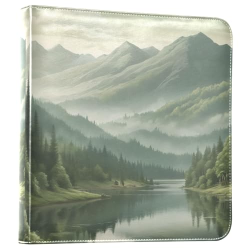 Álbum de Fotos Scrapbook Adhesivo con Cubierta de Cuero PU, 40 Páginas, 3 Anillas, Tamaño 8x10 para Memorias miniatura 1