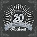 Porzellanhochzeit Gästebuch 20 Jahre: Porzellan Hochzeit 20 Jahre Gästebuch zum Hochzeitstag nach 20 Jahren. Zum Eintragen von Glückwünsche und Fotos im Quadratischen Format | Modern Banner Edel