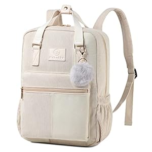 Makukke School Backpack for Women – Water Resistant College Bookbag with 15-Inch Laptop Sleeve Daypack for Travel School Work