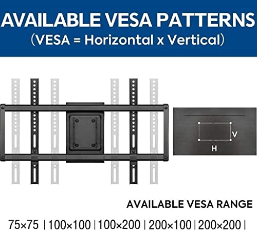 Support TV mural gain de place pour écran LED de 14 à 32