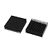 Geuxe 2 x Black Aluminum Radiator Heat Sink Heat Sink 40 x 40 mm x 11 mm