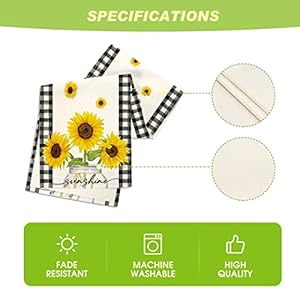 Artoid Mode Buffalo Plaid Sunflower Sunshine Vase Summer Table Runner, Spring Kitchen Dining Table Decoration for Home Party Decor 13x108 Inch Artoid Mode Buffalo Plaid Sunflower Sunshine Vase Summer Table Runner Spring Kitchen Dining Table Decoration for Home Party Decor 13×108 Inch