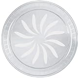 Clear Plastic Swirl Round Tray, (16') 1 Pc. - Eye-Catching Design, Perfect Serving Platter for Entertaining, Parties, Catering, & More
