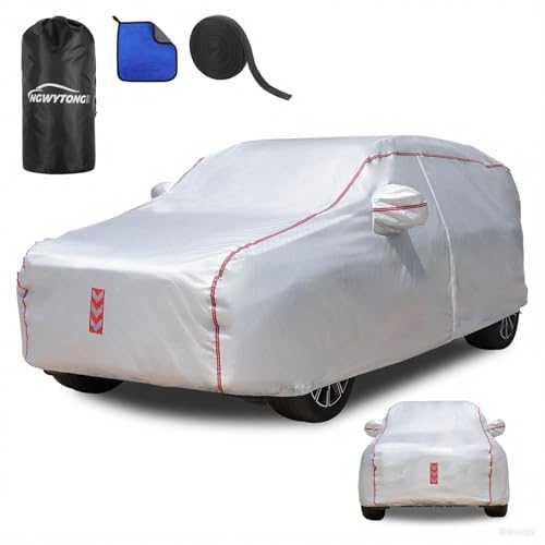 SUV Car Cover, 30 S Quick Install Underbody Wrap-Around Mount Car Cover Waterproof All Weather, for SUV 182-190 in Car Covers