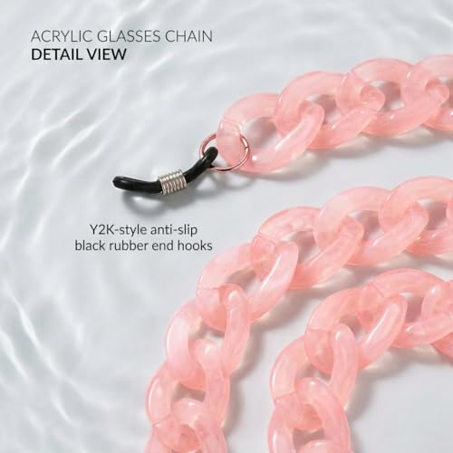 Image of Acrylic Glasses Chain for Women Men Reading Eyeglass Strap Sunglasses Holder Mask Lanyard Chain for Adults
