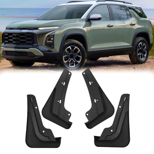 Mud Flaps Splash Guards Cars Wheel Protector Front and Rear Mud Guard Set 4PCS for 2025+ Chevrolet Equinox ACTIV/LT/RS (NOT Fit EV)