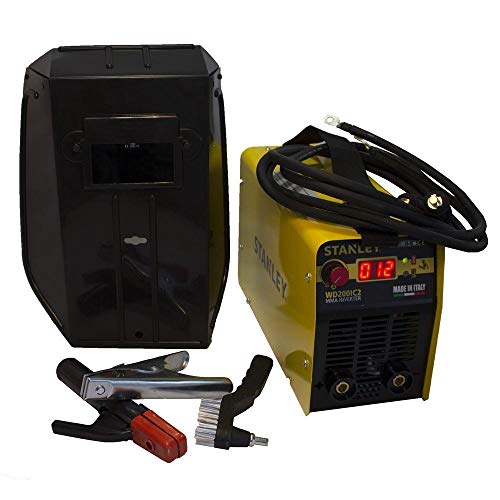 Stanley Soldadora (15-200 A) para uso profesional y doméstico, con accesorios, 5 piezas
