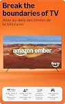 Amazon Ember 55" Mini-LED Series avec le feu TV (le nouveau modèle), QLED 4K UHD Intelligent TV, Dolby Vision IQ, 144hz mode jeu, Expérience Ambiente, mains libres avec Alexa, Conçu pour Alexa+