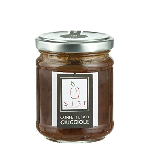 SIGI Azienda Agricola Confettura di GIUGGIOLE | Senza Coloranti, Conservanti, Addittivi | 100% Artigianale e Naturale | Lavorato a Mano, Prodotto in Italia | Barattolo 220gr.
