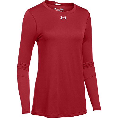 Under Armour Women's UA Long Sleeve Locker T-Shirt (Small, Flawless Red)
