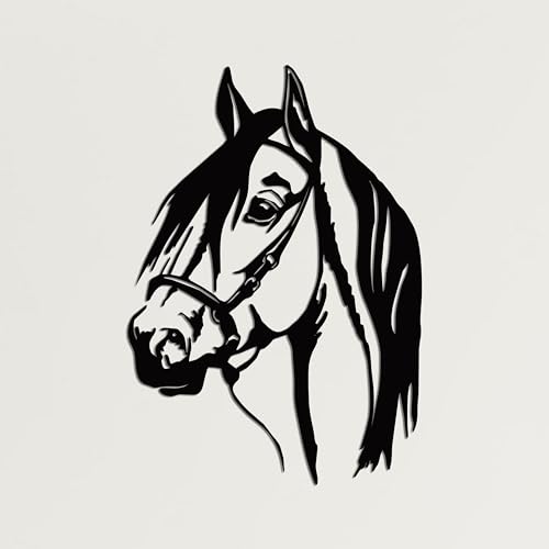Metal Wall Art - Horse Head - 3D Wall Silhouette