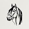   DEKADRON-Metal-Wall-Art-Horse-Head-3D-Wall-Silhouette-Metal-Wall-Decor-Home-Office-Decoration-Bedroom-Living-Room-Decoration-17-W-x-24-H43x61cm