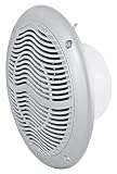 Rockville Rmc65s para 6,5 cala 600 W wodoodporne głośniki do łodzi morskich 2-drożne, srebrne