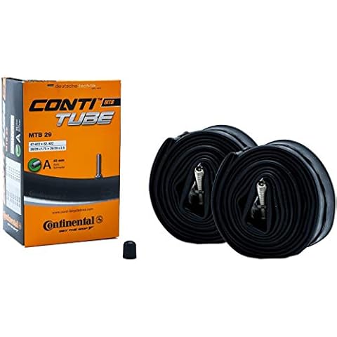 2 Stück 29 Zoll Continental MTB Fahrrad Schlauch 47-62/mit AV40 Auto Ventil Cover