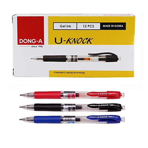 Bolígrafo Dong-A U-Knock Gel Ink 0.5mm (12 unidades)