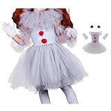 Ensemble Complet avec Accessoires Inclus: Ce costume 3 pièces tout inclus contient tout le nécessaire : la robe tutu, une paire de gants blancs et une épingle à cheveux rouge. Plus besoin d'acheter des accessoires séparément, offrant un excellent rapport qualité-prix