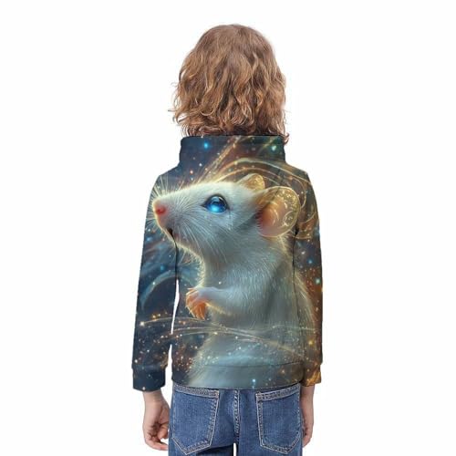 Sweat 3D souris étoilée enfant pull chaud et stylé 9-11 ans - 4