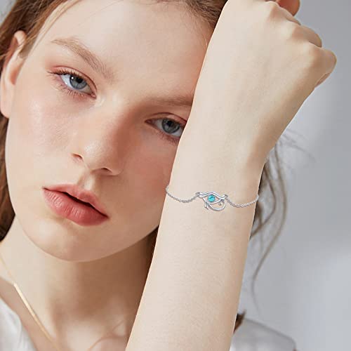 Midir&Etain Bracciale Occhio di Horus Argento 925