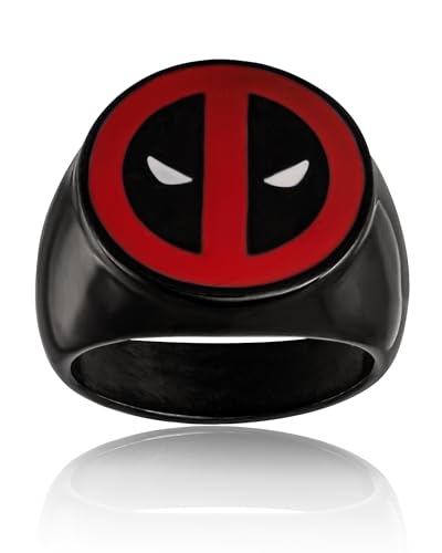 Bague Deadpool Marvel au quotidien anneau homme pour style streetwear